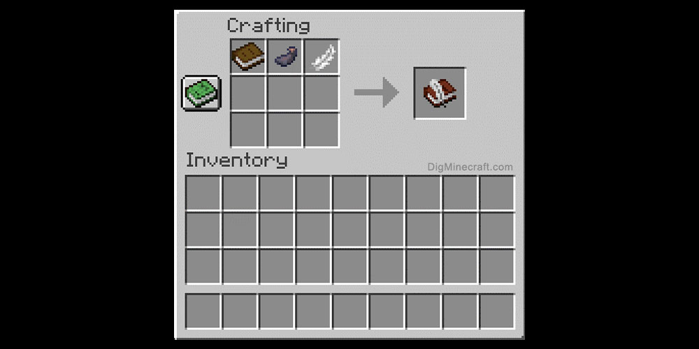Learn How To Make A Book and Quill In Minecraft GWE